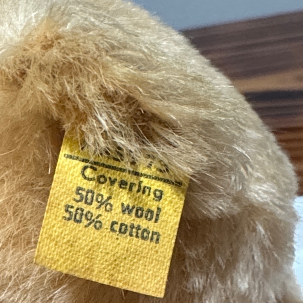 Vintage Steiff Teddy Bear 0201/26 w/ Button in Ear, Tags & Ribbon - Picture 8 of 8
